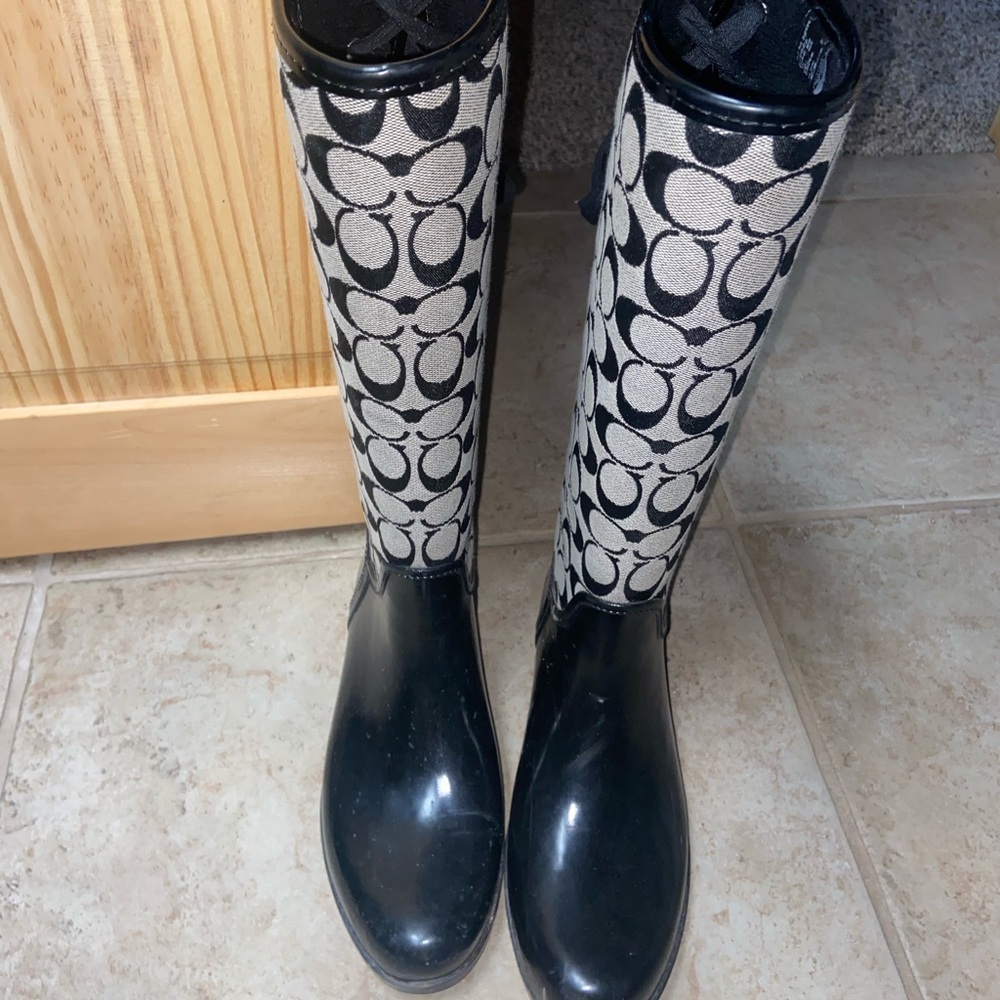 Coach rain boots